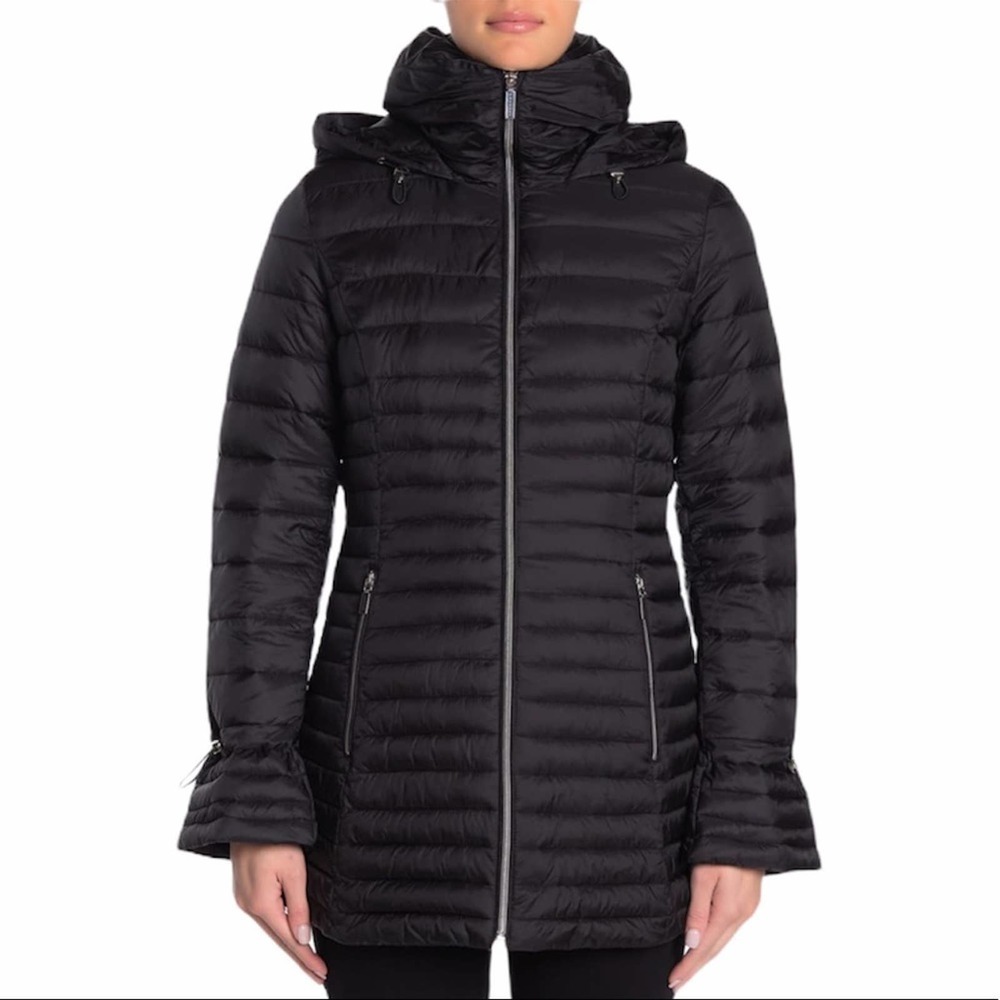 Laundry Shelli Segal bell-sleeve puffer coat